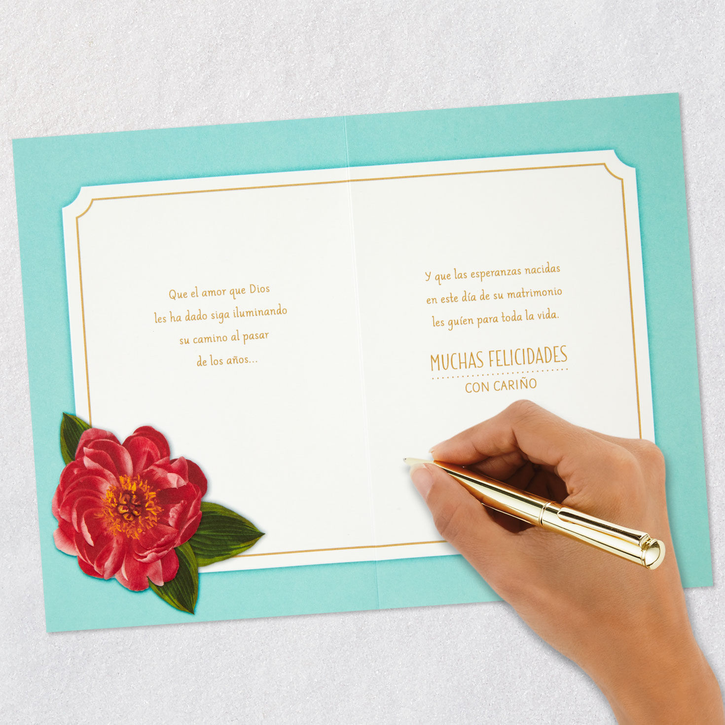 Made in Heaven Spanish-Language Wedding Card for Couple, , large image number 7