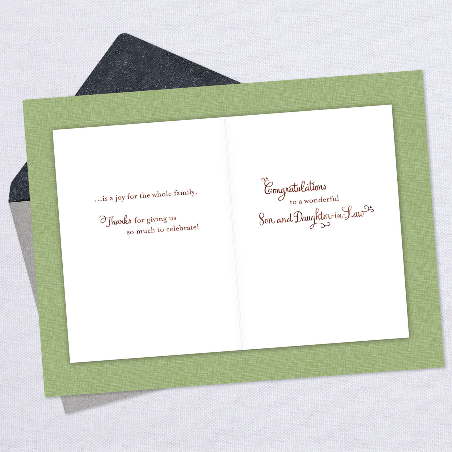 Bouquet And Rings Wedding Card For Son And Daughter In Law Greeting Cards Hallmark