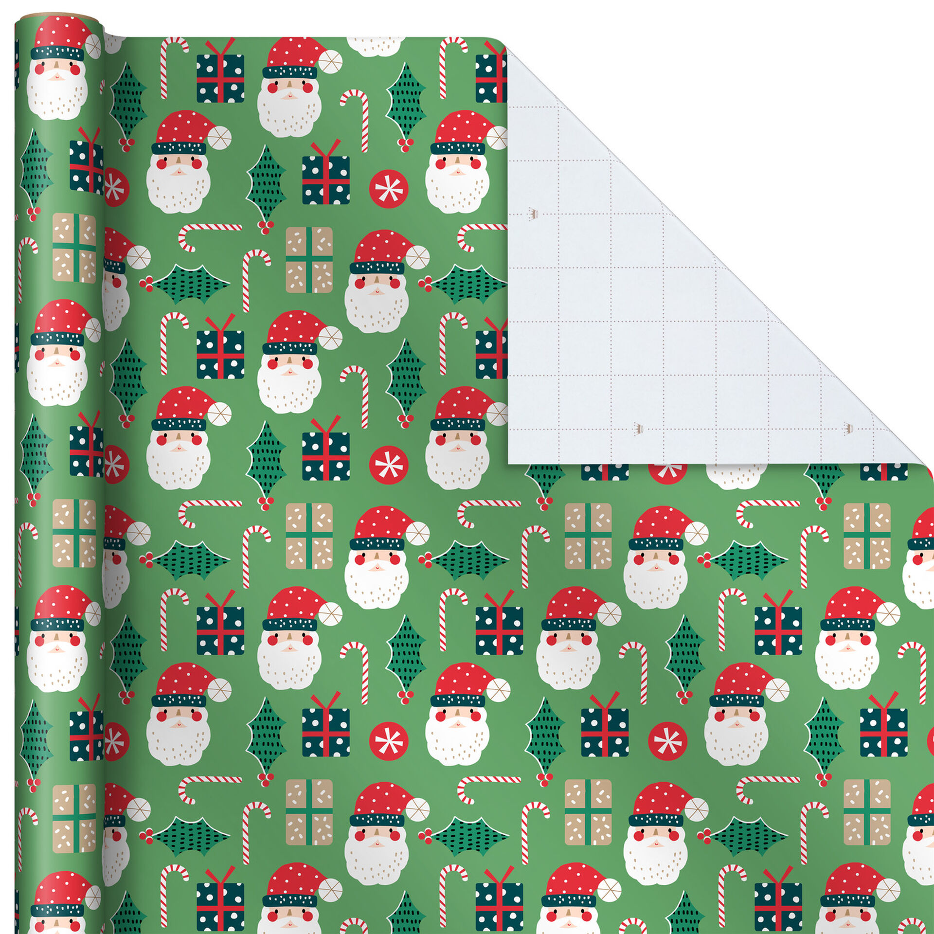 Vintage Christmas Icons Jumbo Roll Wrapping Paper 100 Sq Ft Wrapping Paper Hallmark