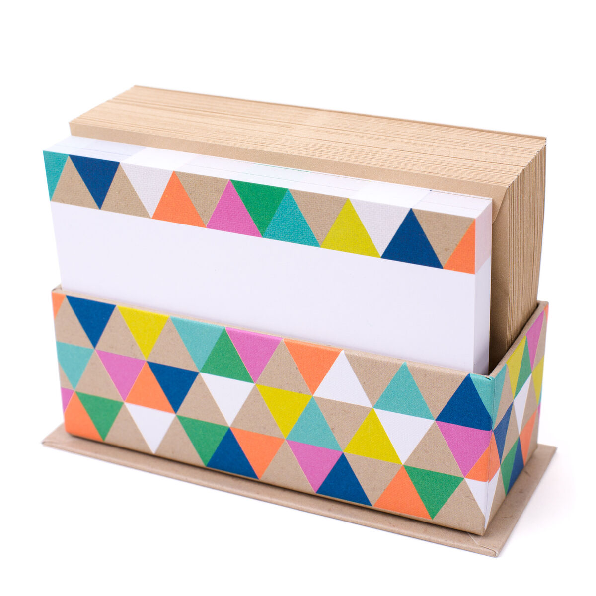 Triangle Trim Blank Flat Note Cards in Caddy, Box of 50 ...