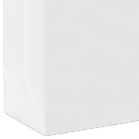 Everyday Solid Gift Bag, White, large image number 5