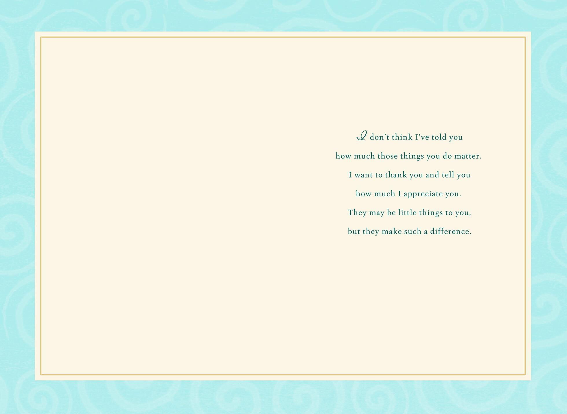 Difference You've Made Bird Thank You Card
