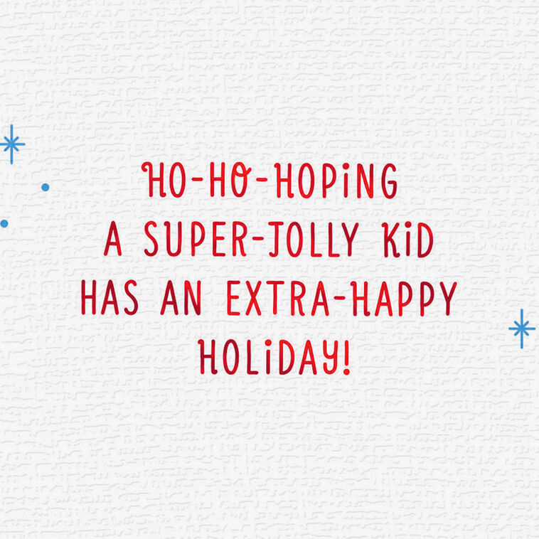 Santa Claus in Gift Box Christmas Card for Kids Sentiment image number 2