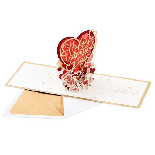 Happy Heart Day Pop-Up Valentine's Day Card, 