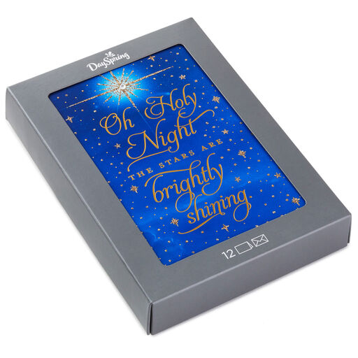 Oh Holy Night Religious Boxed Christmas Cards, Pack of 12, 