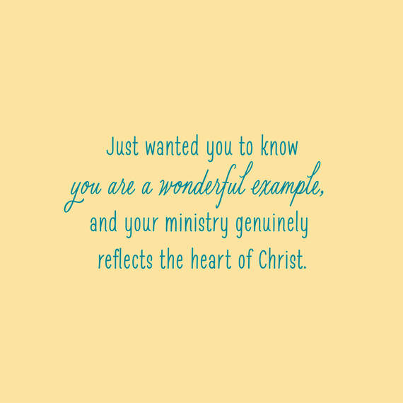 You Reflect the Heart of Christ Religious Clergy Appreciation Card, , large image number 2