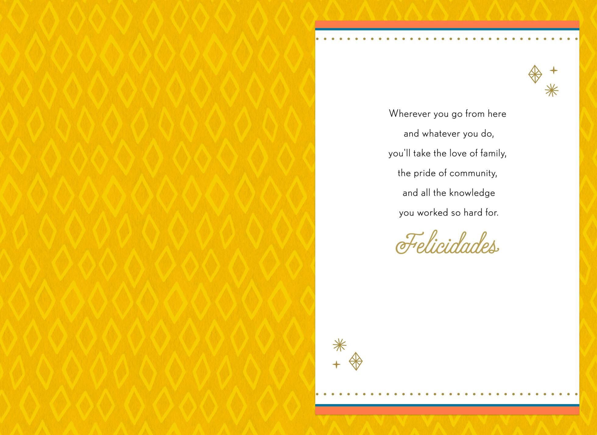 2018 Congratulations Spanish-Language Graduation Card