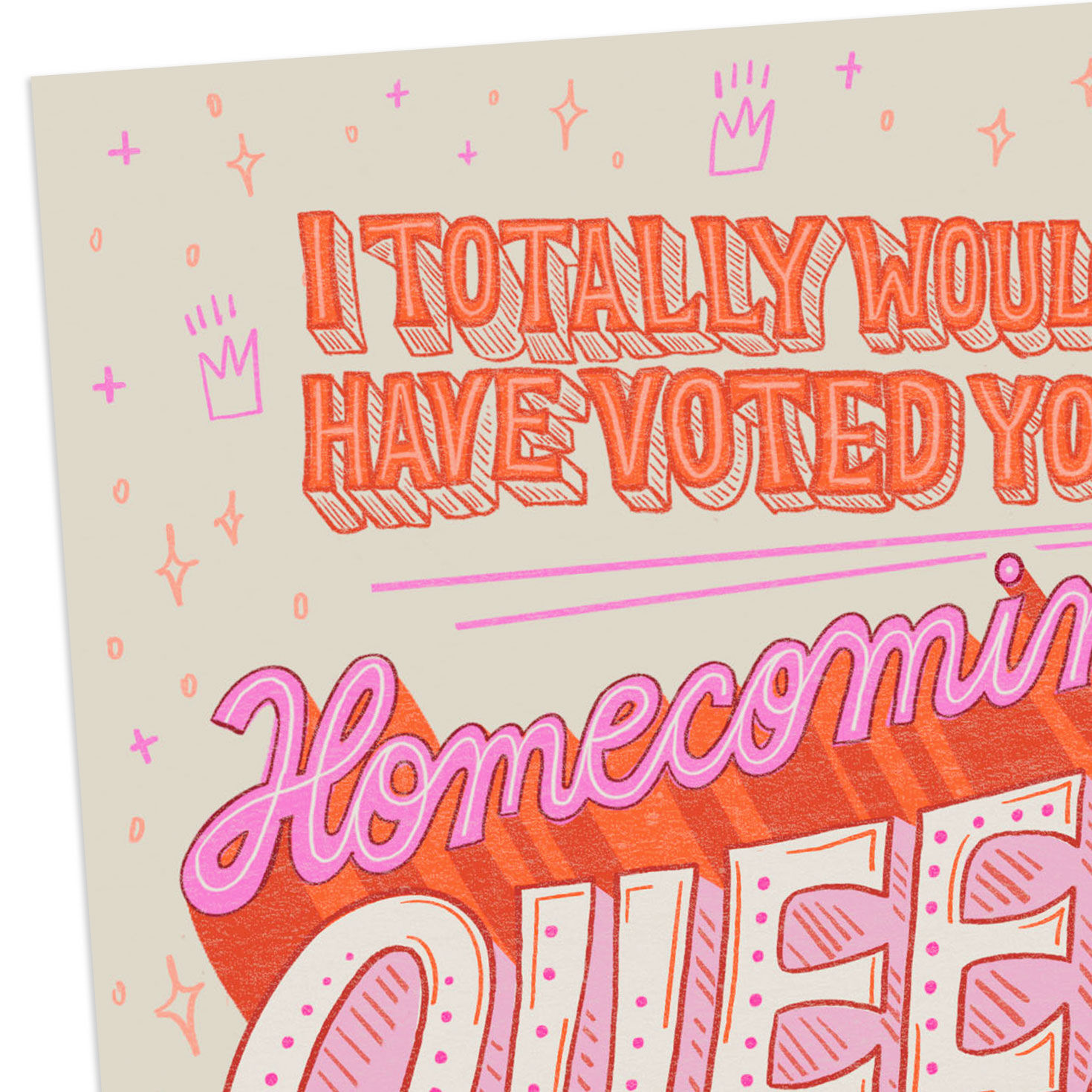 Homecoming Queen Funny Birthday Card for Friend Card Front Detail image number 4