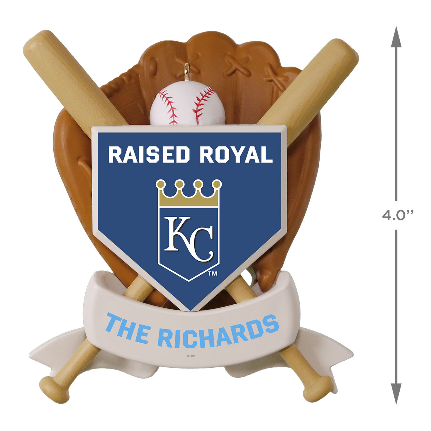 MLB Kansas City Royals™ Baseball Personalized Ornament