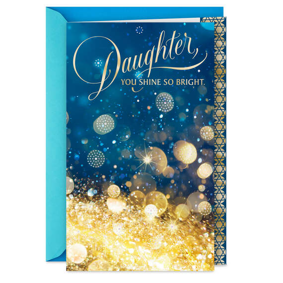 You Light Up Our Lives Hanukkah Card for Daughter