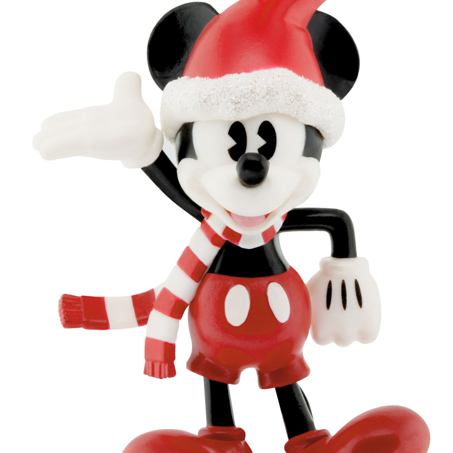 Set of 2 Disney Mickey Minnie Ornaments in Gift Box closeup view image number 8
