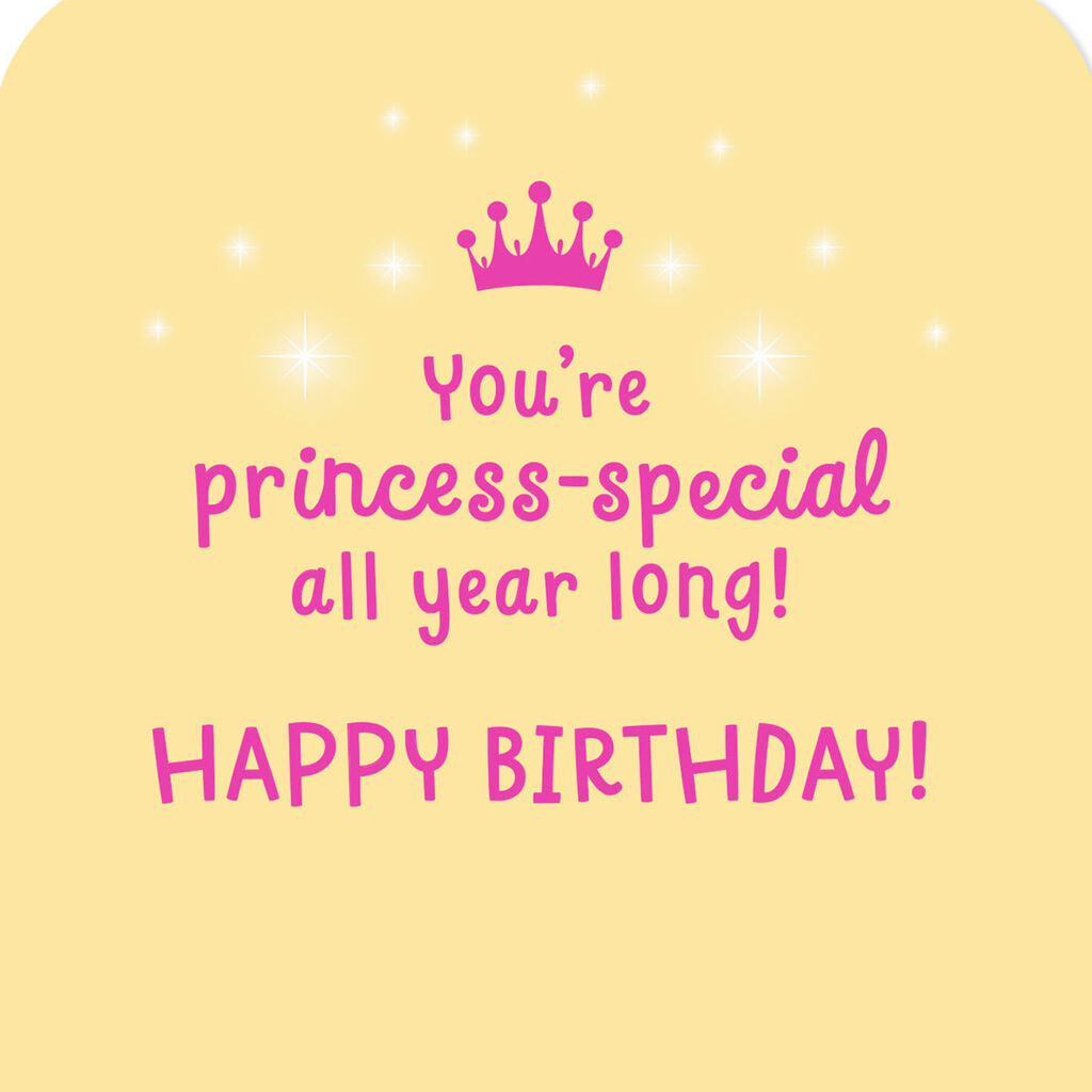 Disney Princess Special All Year Birthday Card For Niece