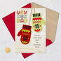 Fuzzy Mittens Parents Christmas Card for Mom and Dad Card Front with Envelope and Gold Seal image number 6