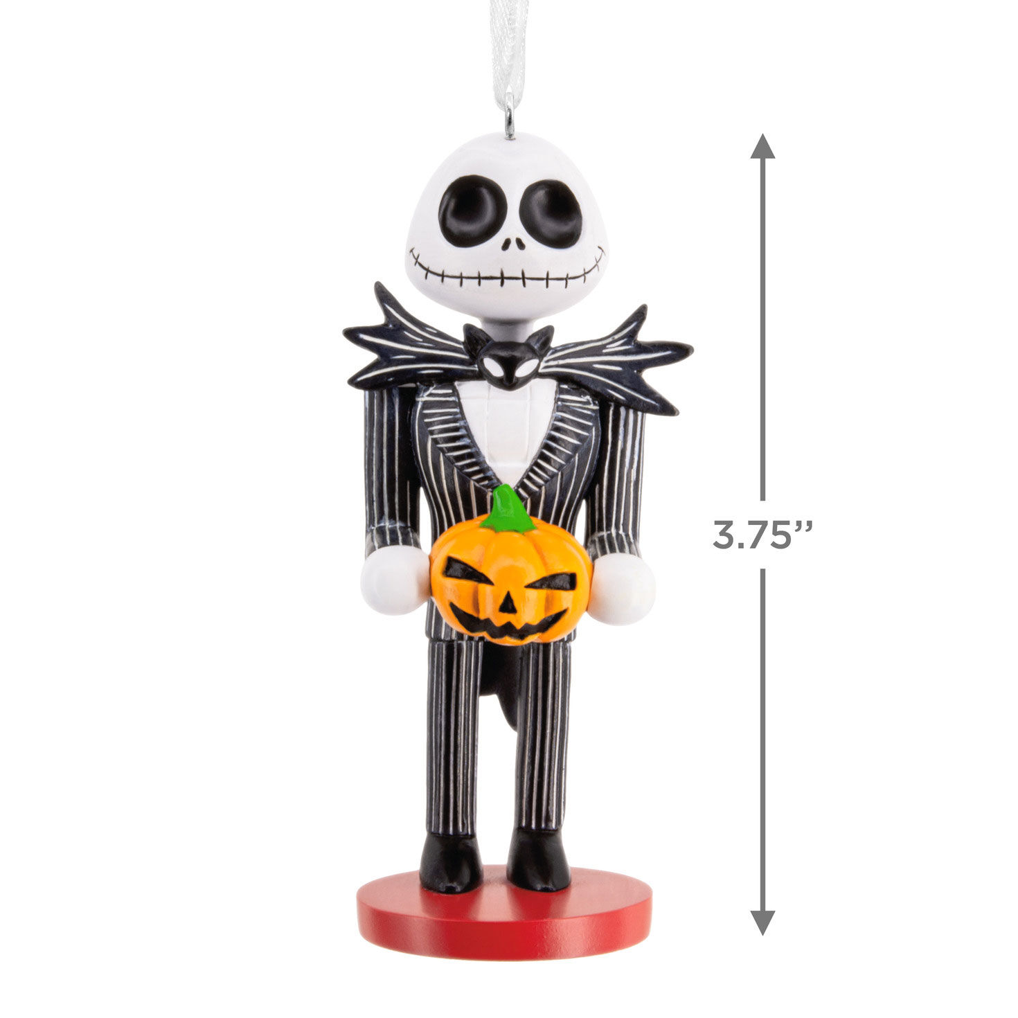 Jack Skellington Nutcracker Christmas Ornament measurement image number 3