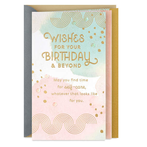 Wishing You Time for You Today Birthday Card