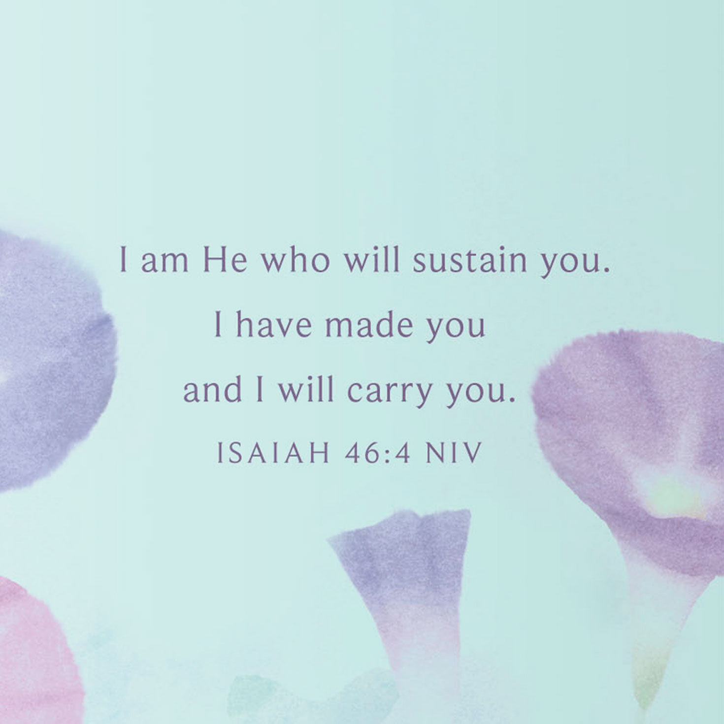 Purple Flowers and Butterfly Religious Sympathy Card  image number 3