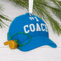 #1 Coach Hat Christmas Ornament hanging on tree image number 2