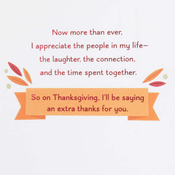 Saying Extra Thanks for You Thanksgiving Card, , large image number 2