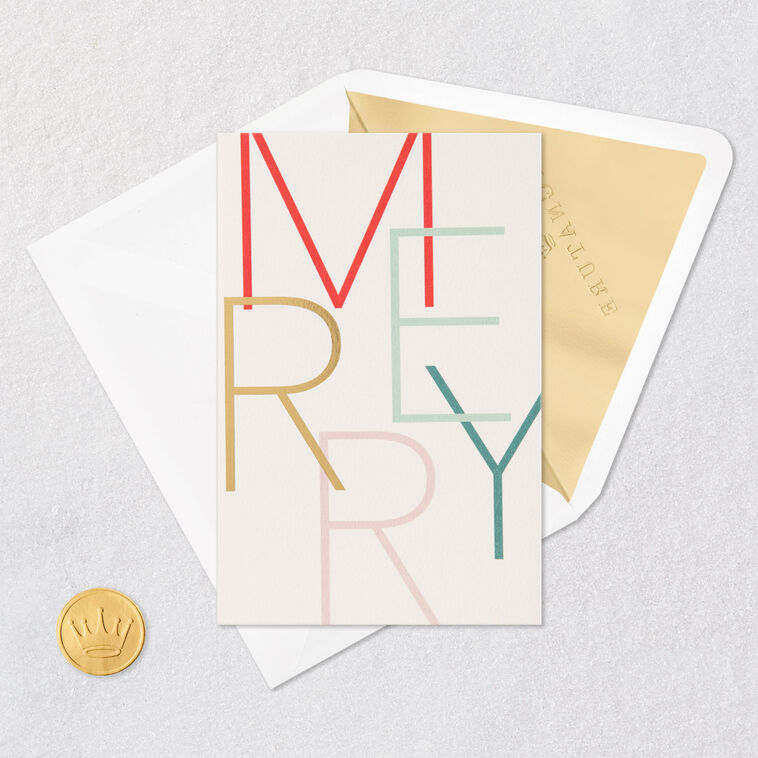 Christmas Card Card Front with Envelope and Gold Seal image number 6