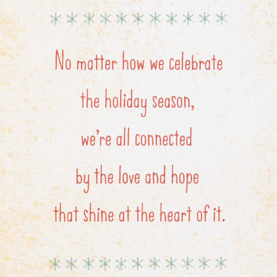 Love and Hope Hanukkah and Christmas Card, , large image number 2