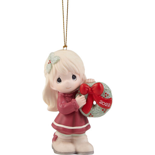 Precious Moments May Your Christmas Wishes Come True 2022 Girl Ornament, 3.54", 