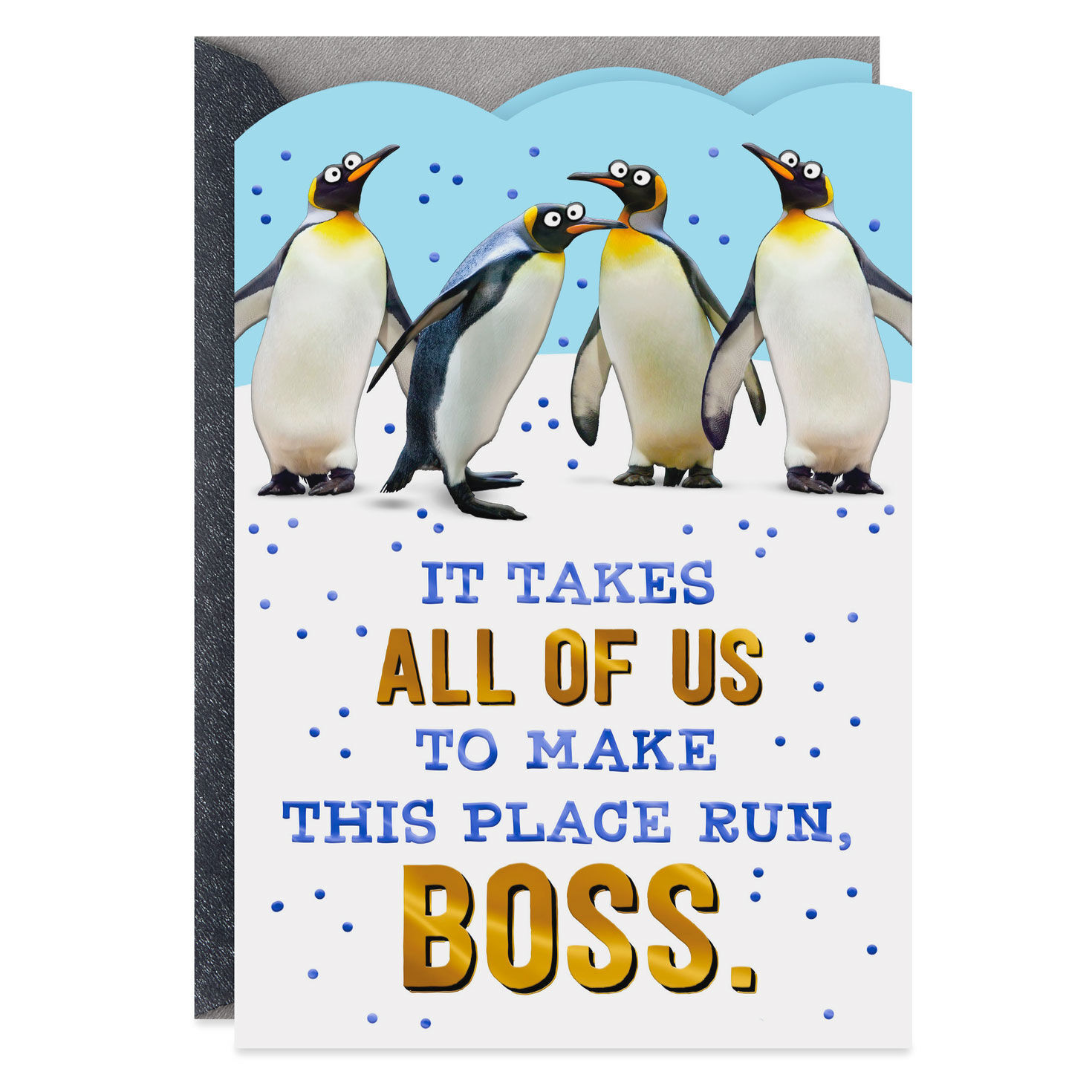 You Make This Place Cool Funny Boss's Day Card From All