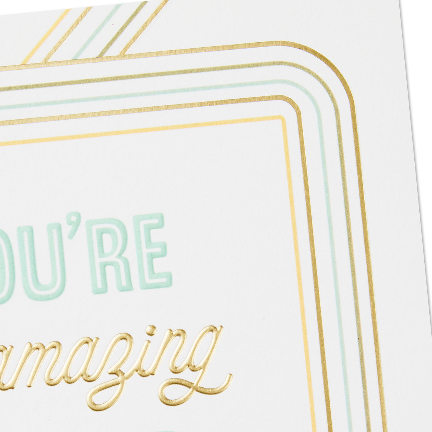 Concentric Squares Amazing Friend Friendship Card Card Front Detail image number 5