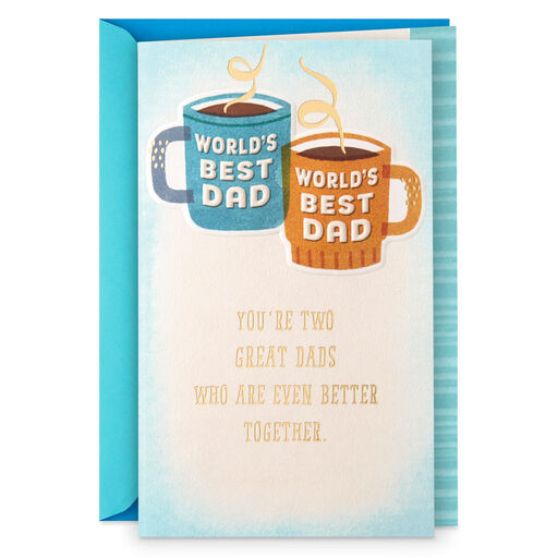 Two Great Dads Father's Day Card for Couple, 