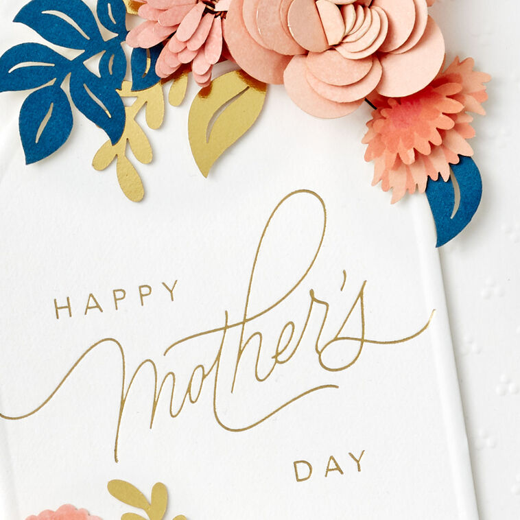 Arch Frame With Flowers Mother's Day Card Card Front Detail image number 4