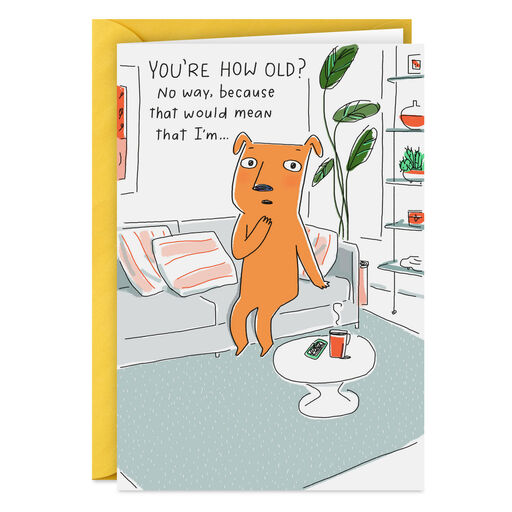 You're How Old? Funny Birthday Card, 