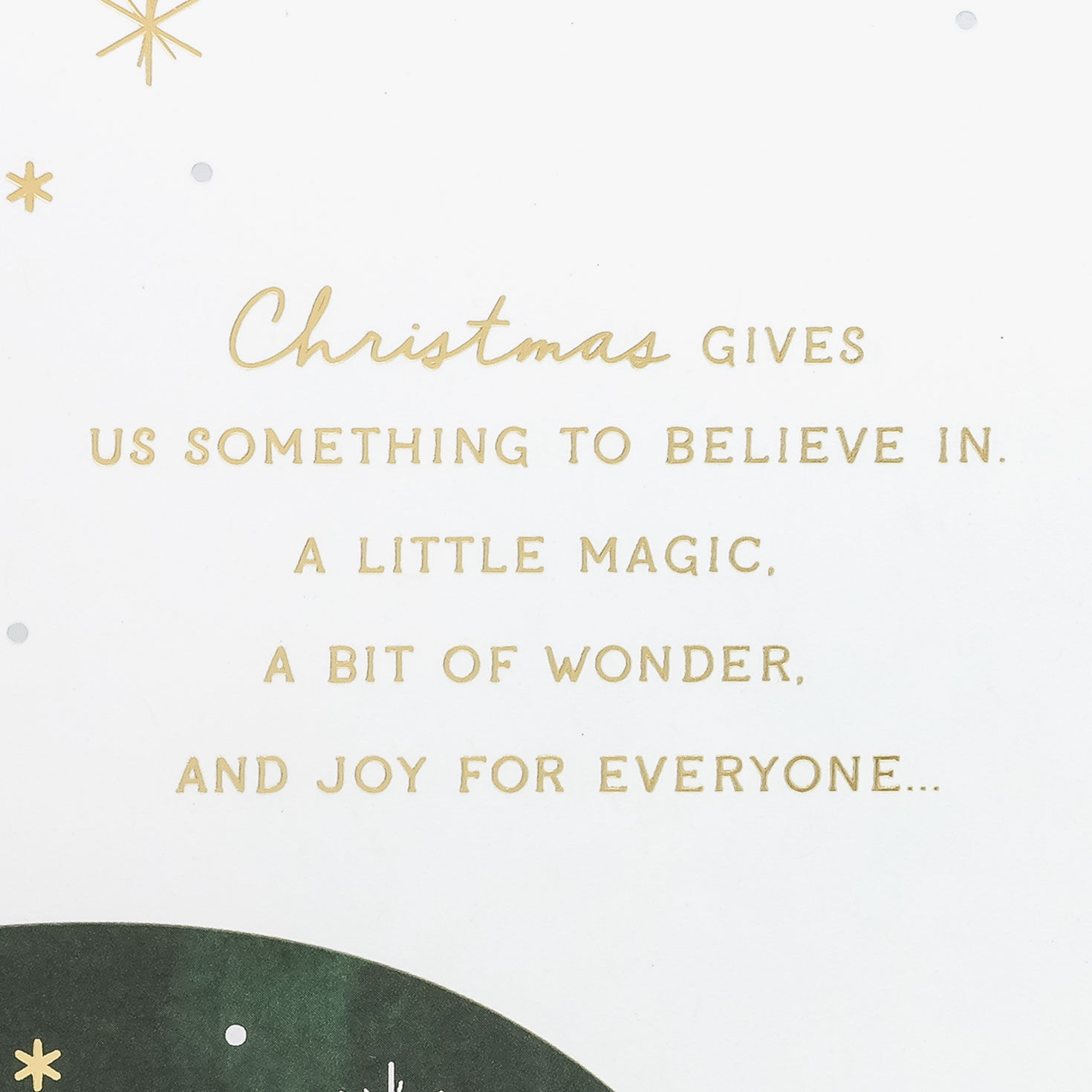 Green Winter Village Christmas Card for Son sentiment image number 2