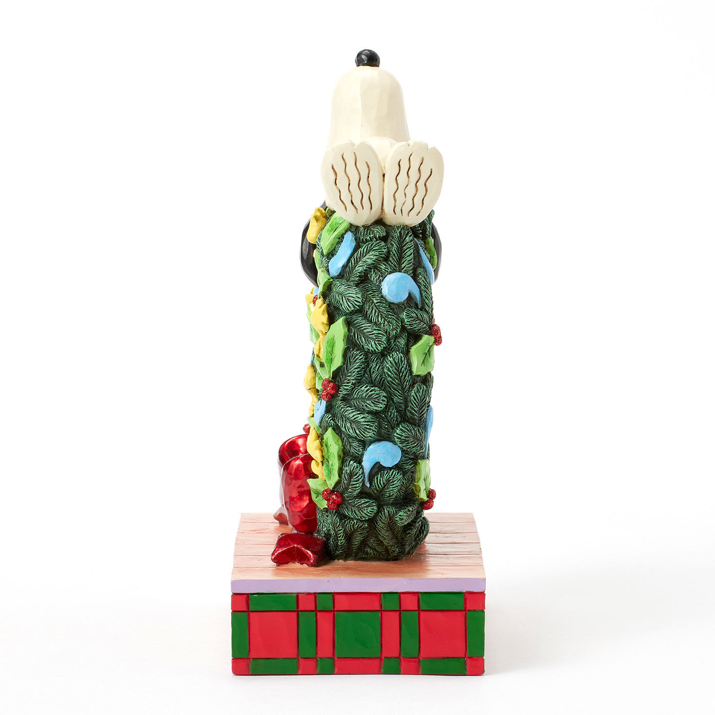 Snoopy Atop Light-Up Wreath Figurine side image number 6