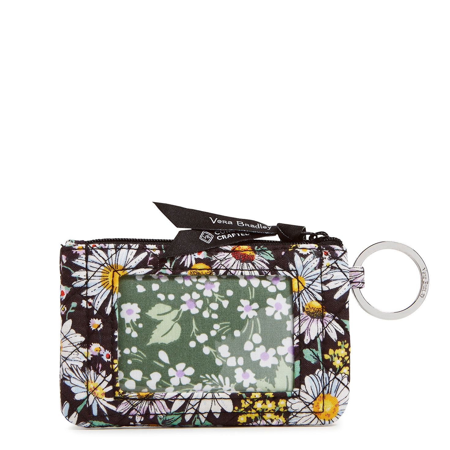 Vera Bradley Zip ID Case in White Daisies Handbags Purses Hallmark