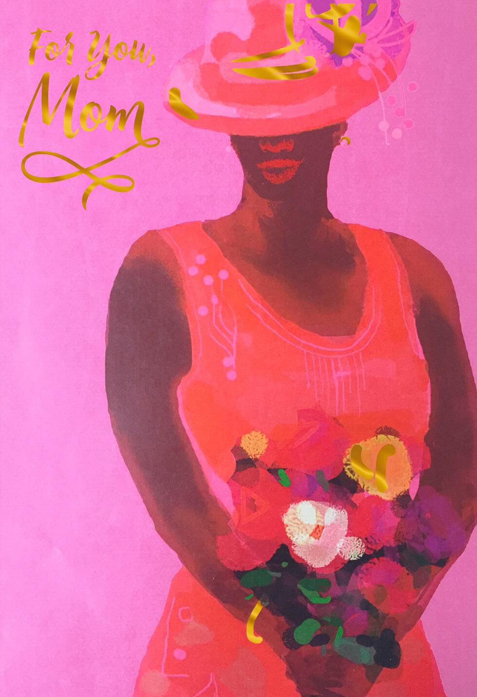 Woman in Hat Valentine's Day Card for Mother