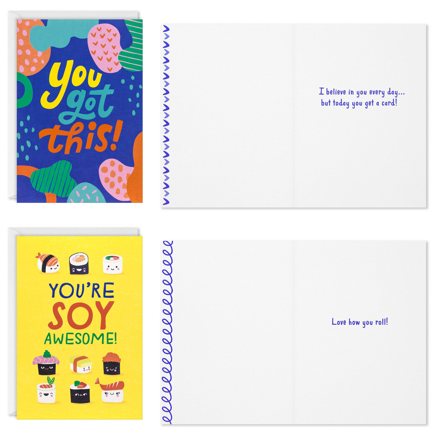 Sushi and Rainbows Encouragement Cards Assortment card front with sentiment image number 3
