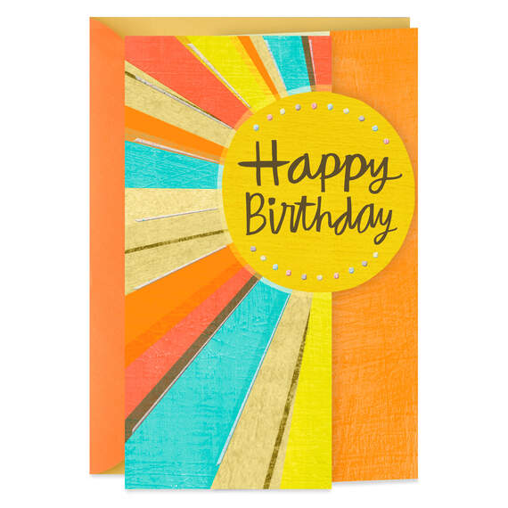 Sun Rays Birthday Card