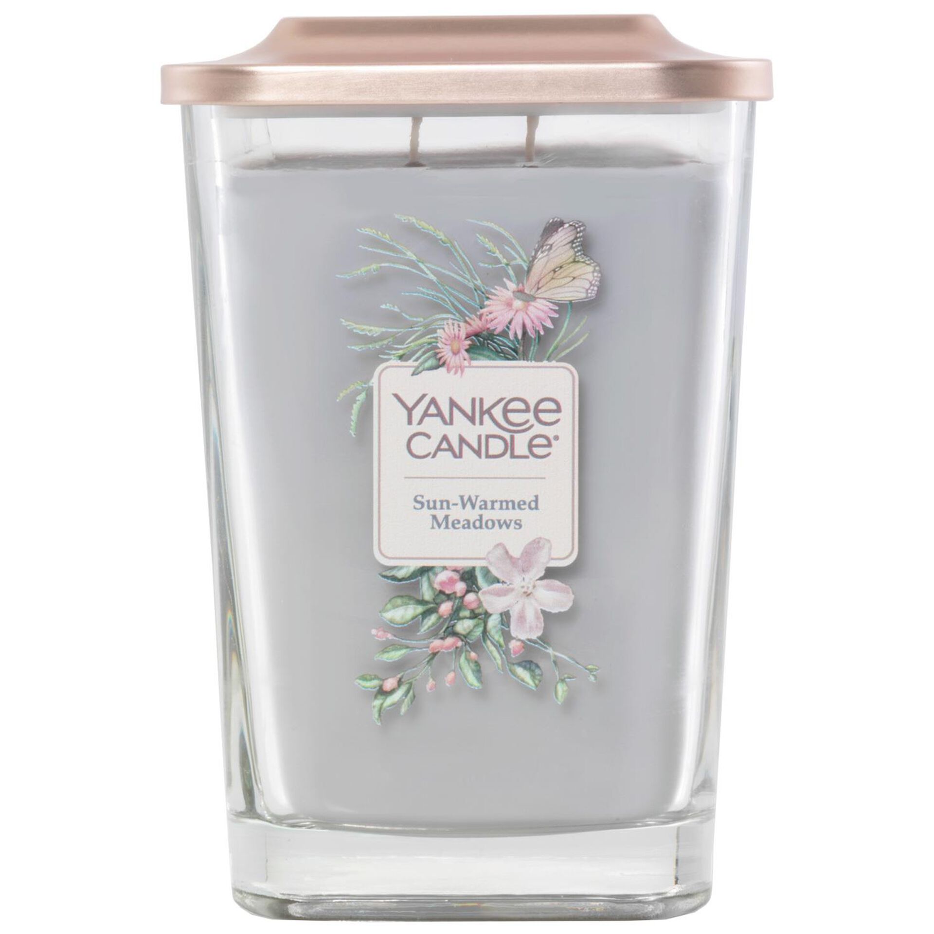 Yankee Candle SunWarmed Meadows 2Wick Square Jar Candle, 19.5 oz