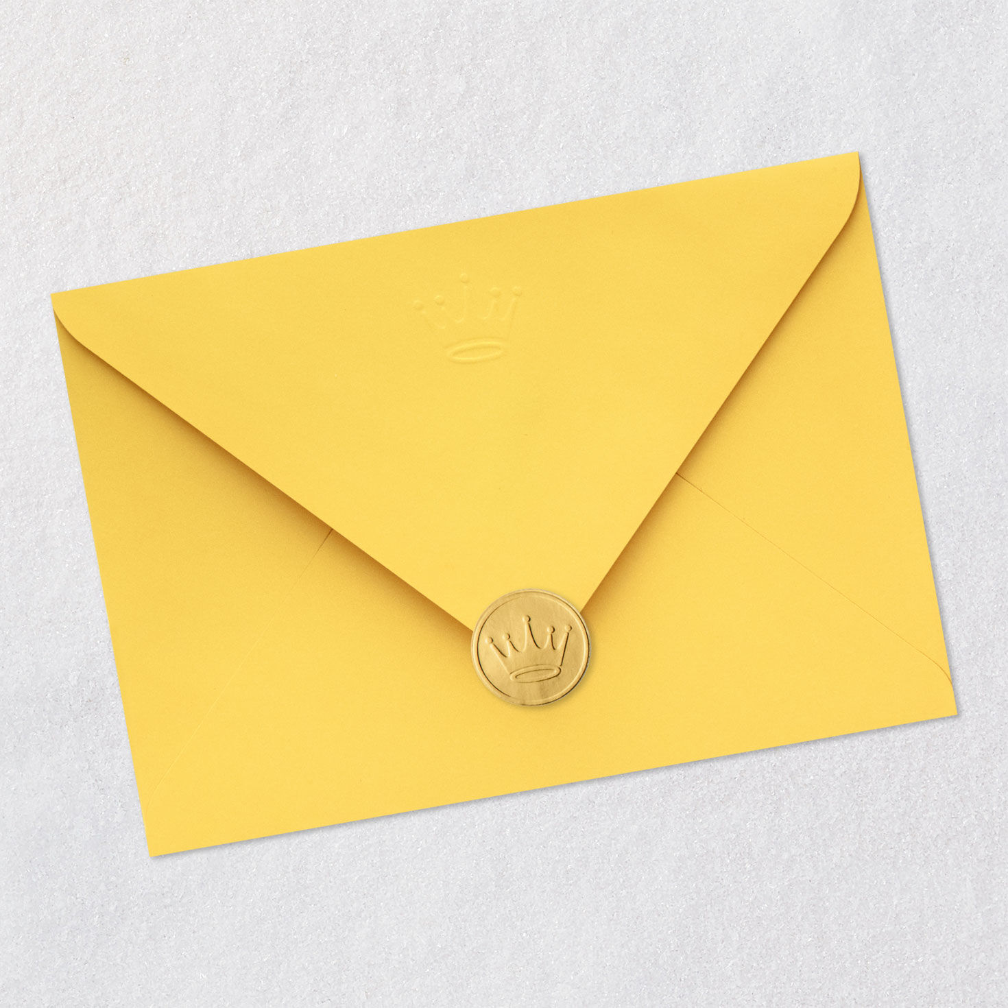 Yellow Sunlight Rays Birthday Card for Friend Envelope Back with Seal image number 8