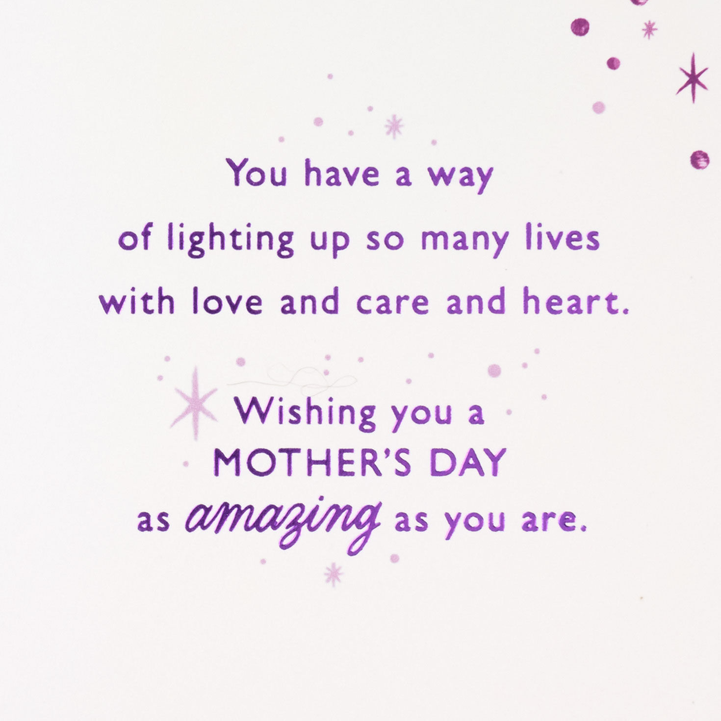Sparkly Purple Animal Print Mother's Day Card  image number 2