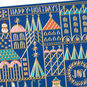 Village Tiles on Blue UNICEF Boxed Christmas Cards Cover Detail image number 6