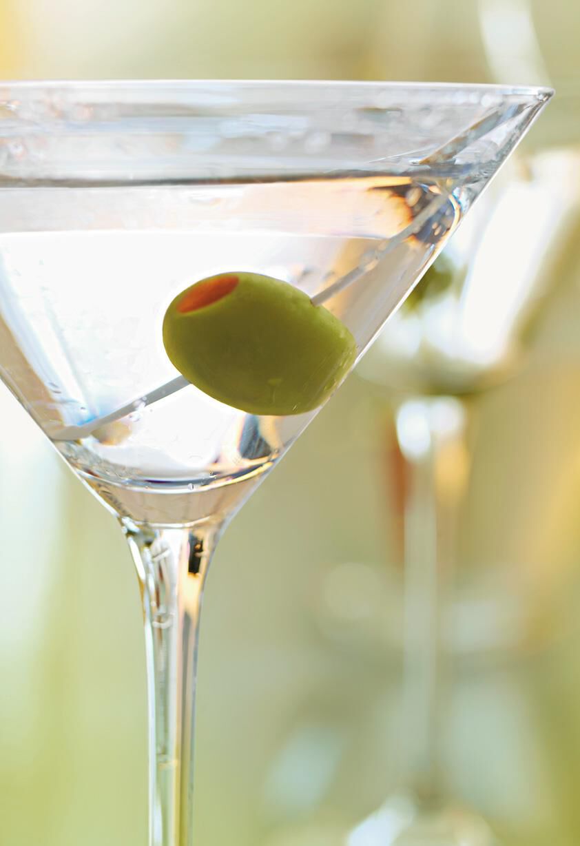 Photograph Martini With Olive Blank Card