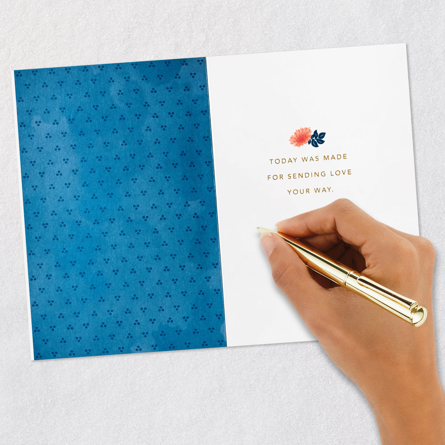 Arch Frame With Flowers Mother's Day Card signing card image number 6