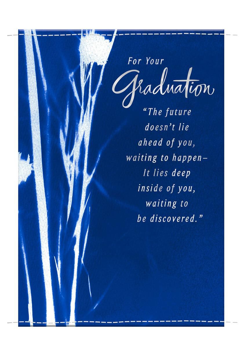 Cyanotype Sun Print Graduation Card