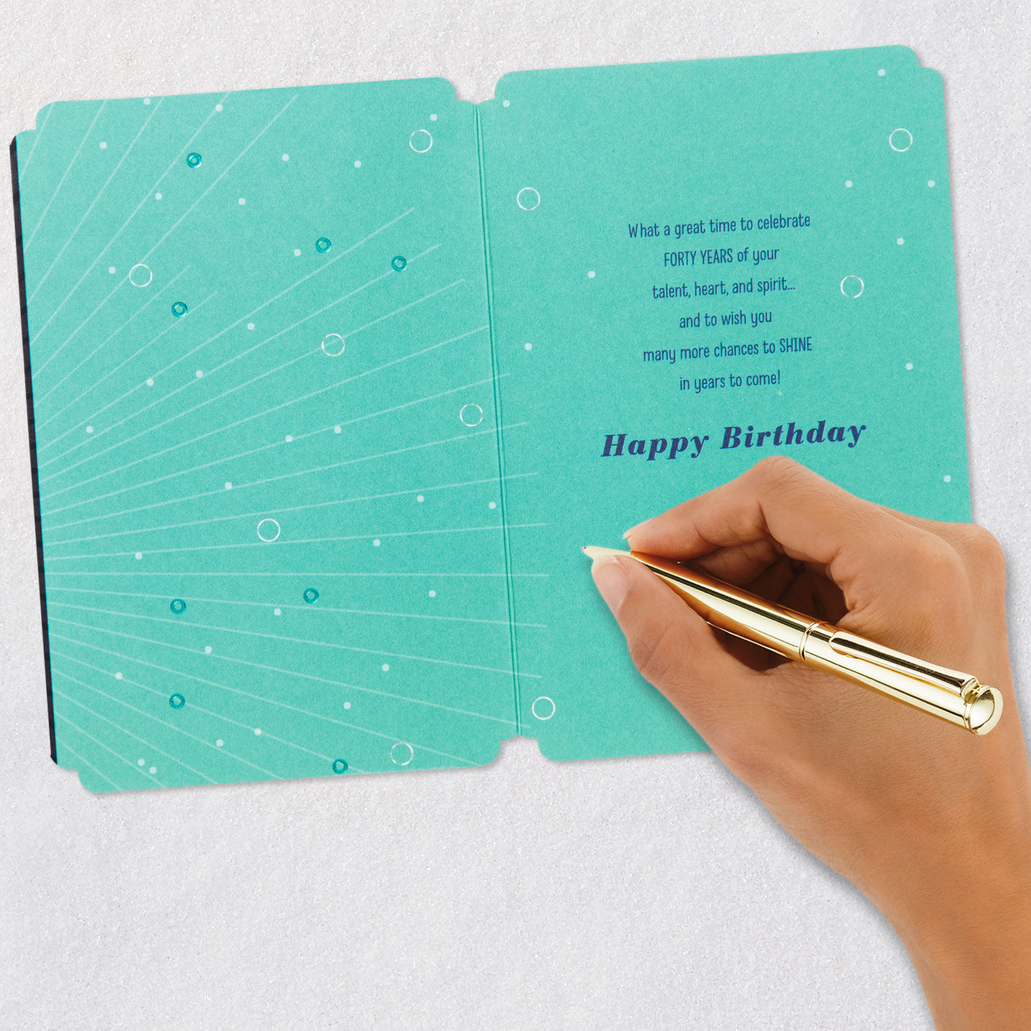 Great Time to Celebrate 40th Birthday Card, , large image number 6