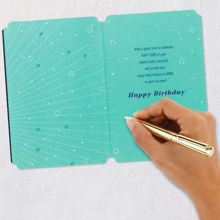 Great Time to Celebrate 40th Birthday Card, , large image number 6