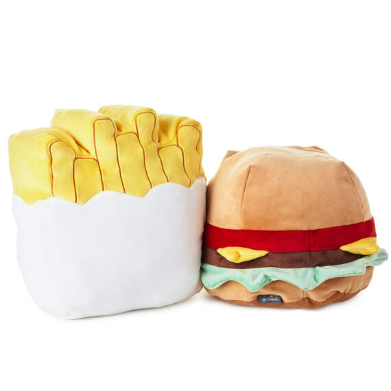 Large Better Together Burger and Fries Magnetic Plush, 10.25", , large image number 2