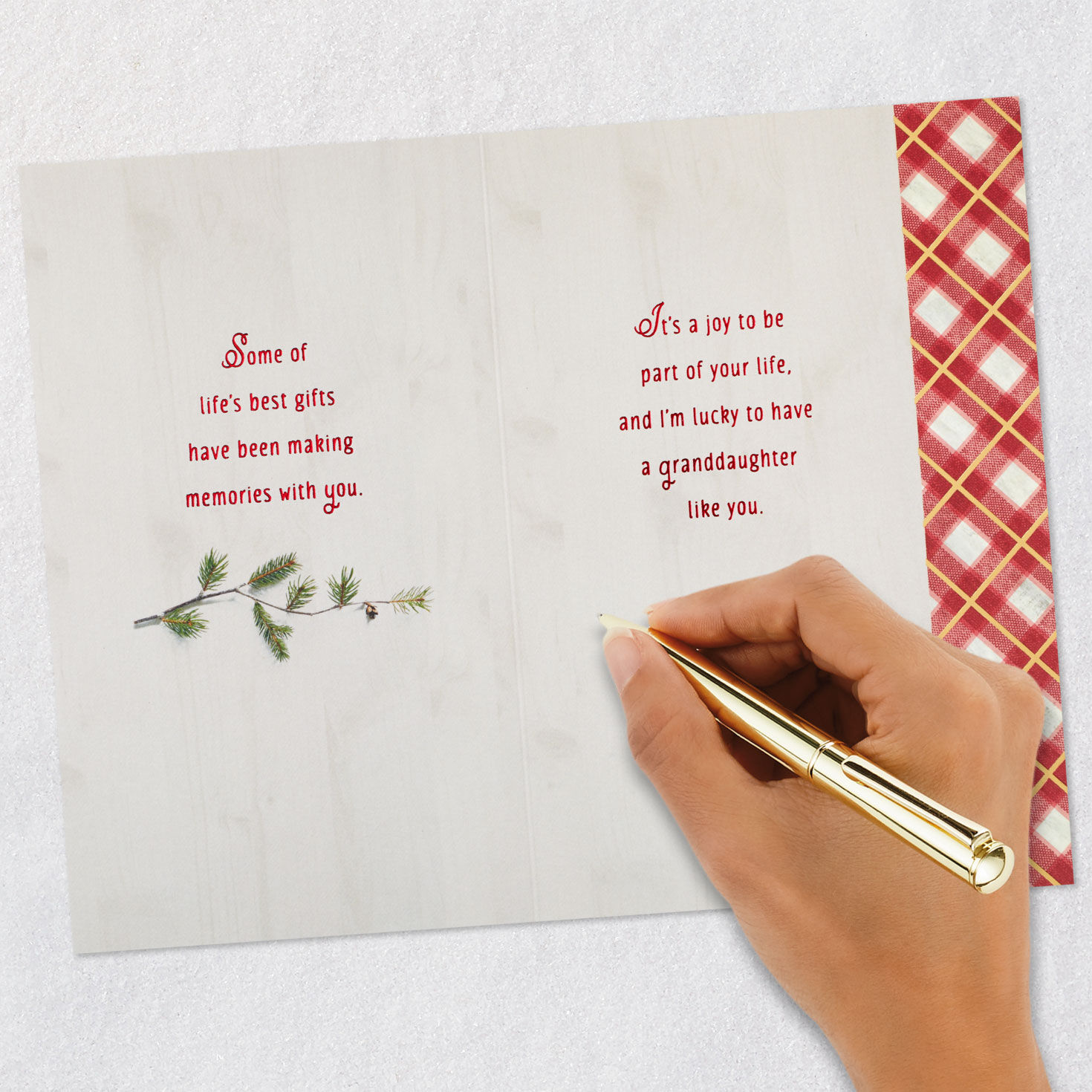 Lucky to Have a Granddaughter Like You Christmas Card, , large image number 7