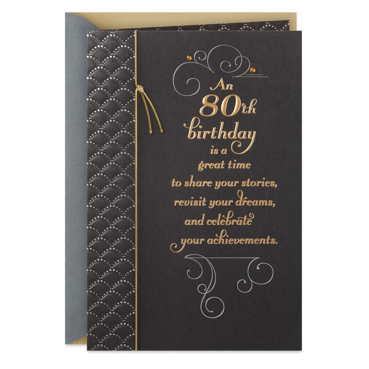 A Chance to Honor You Today 80th Birthday Card