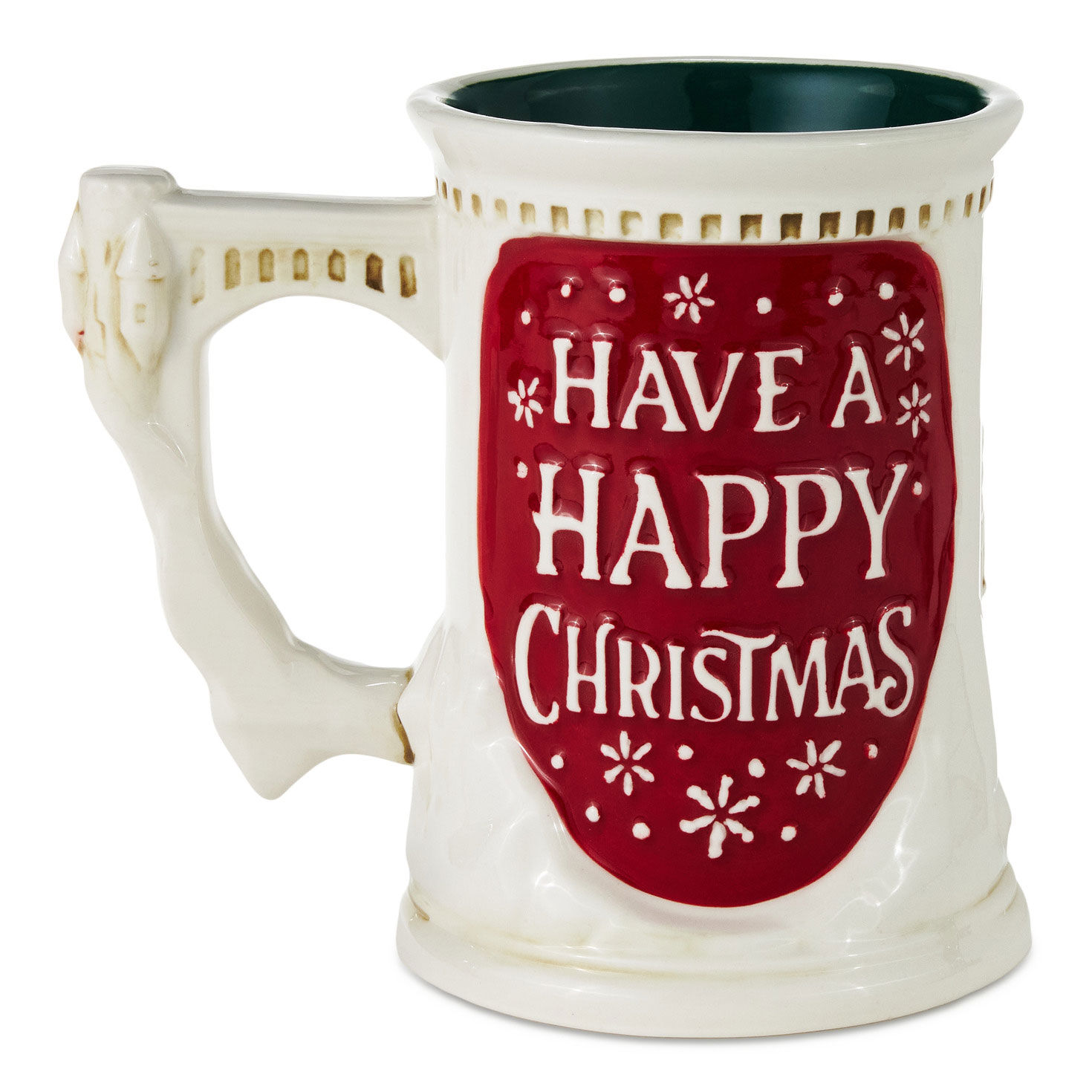 White and Red Harry Potter Hogwarts Sculpted Mug back image number 2