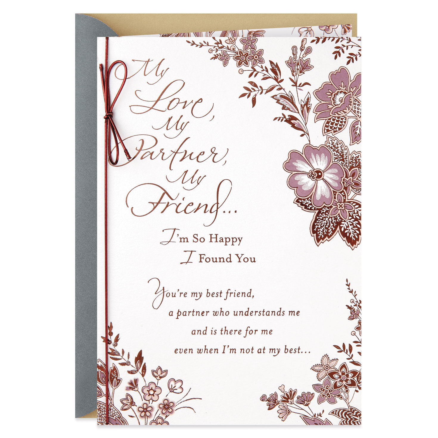 Details about   Hallmark 50th Anniversary Card for Wife Foil Flower Heart 